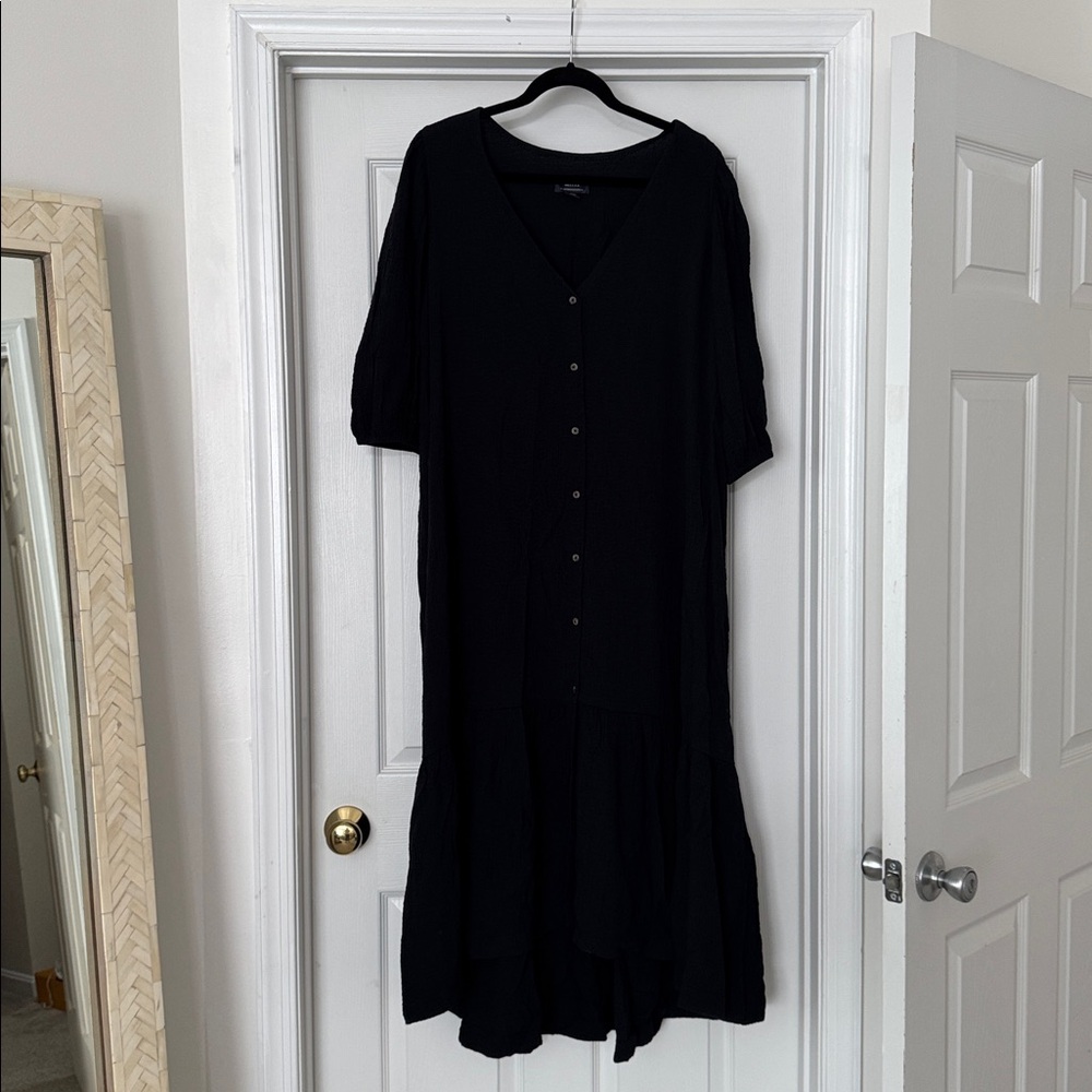 Anthropologie Maeve Scarletta Crinkle Midi Dress - Picture 2 of 4